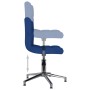 Sillas de comedor giratorias 4 unidades tela azul de vidaXL, Sillas de comedor - Ref: Foro24-3087608, Precio: 186,36 €, Descu...