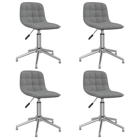 Swivel dining chairs 4 units in light gray fabric by vidaXL, dining chairs - Ref: Foro24-3086781, Price: 177,99 €, Discount: %