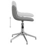 Swivel dining chairs 4 units in light gray fabric by vidaXL, dining chairs - Ref: Foro24-3086781, Price: 177,99 €, Discount: %