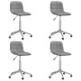 Swivel dining chairs 4 units light gray fabric by vidaXL, dining chairs - Ref: Foro24-3086844, Price: 174,53 €, Discount: %