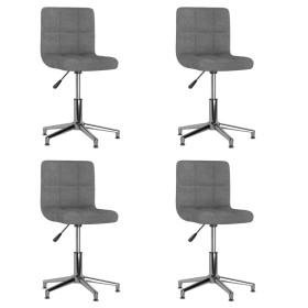 Swivel dining chairs 4 units light gray fabric by vidaXL, dining chairs - Ref: Foro24-3087604, Price: 192,99 €, Discount: %