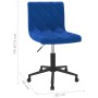 Drehbare Esszimmerstühle, 4 Stück, blauer Samt von vidaXL, Essstühle - Ref: Foro24-3086563, Preis: 191,43 €, Rabatt: %