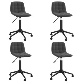 Swivel dining chairs 4 units black velvet by vidaXL, dining chairs - Ref: Foro24-3086874, Price: 172,99 €, Discount: %