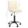 Swivel dining chairs 4 units cream velvet by vidaXL, dining chairs - Ref: Foro24-3087573, Price: 189,92 €, Discount: %