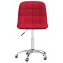 Drehbare Esszimmerstühle 4 Einheiten rot roter Stoff von vidaXL, Essstühle - Ref: Foro24-3086726, Preis: 171,80 €, Rabatt: %