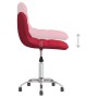 Drehbare Esszimmerstühle 4 Einheiten rot roter Stoff von vidaXL, Essstühle - Ref: Foro24-3086726, Preis: 171,80 €, Rabatt: %