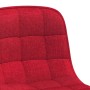 Drehbare Esszimmerstühle 4 Einheiten rot roter Stoff von vidaXL, Essstühle - Ref: Foro24-3086726, Preis: 171,80 €, Rabatt: %