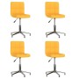 Sillas de comedor giratorias 4 unidades tela amarillo mostaza de vidaXL, Sillas de comedor - Ref: Foro24-3087611, Precio: 183...