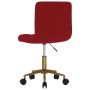 Swivel dining chairs 4 units red velvet by vidaXL, dining chairs - Ref: Foro24-3087799, Price: 204,99 €, Discount: %