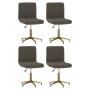 Swivel dining chairs 4 units dark gray velvet by vidaXL, dining chairs - Ref: Foro24-3087827, Price: 216,03 €, Discount: %