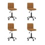 Swivel dining chairs 4 pcs brown velvet by vidaXL, dining chairs - Ref: Foro24-3087572, Price: 187,19 €, Discount: %