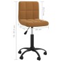 Swivel dining chairs 4 pcs brown velvet by vidaXL, dining chairs - Ref: Foro24-3087572, Price: 187,19 €, Discount: %