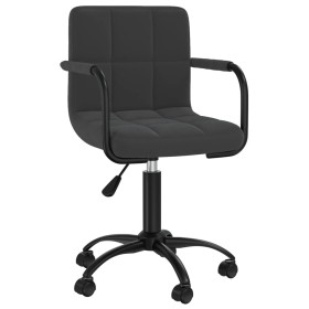 Black Velvet Swivel Dining Chair by vidaXL, dining chairs - Ref: Foro24-3088031, Price: 84,55 €, Discount: %