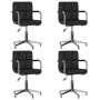 Swivel dining chairs 4 units black synthetic leather by vidaXL, dining chairs - Ref: Foro24-3088073, Price: 284,83 €, Discoun...