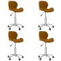 Swivel dining chairs 4 units brown velvet by vidaXL, dining chairs - Ref: Foro24-3088304, Price: 190,49 €, Discount: %