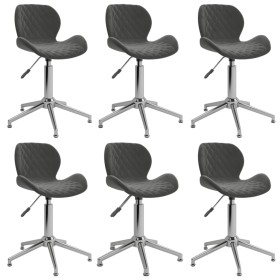 Swivel dining chairs 6 units dark gray velvet by vidaXL, dining chairs - Ref: Foro24-3088360, Price: 301,99 €, Discount: %