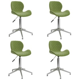 Swivel dining chairs 4 units light green velvet by vidaXL, dining chairs - Ref: Foro24-3088350, Price: 204,99 €, Discount: %