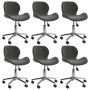 Swivel dining chairs 6 units dark gray velvet by vidaXL, dining chairs - Ref: Foro24-3088402, Price: 316,03 €, Discount: %