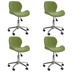 4pcs Light Green Velvet Swivel Dining Chairs by vidaXL, dining chairs - Ref: Foro24-3088392, Price: 204,99 €, Discount: %