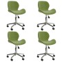 4pcs Light Green Velvet Swivel Dining Chairs by vidaXL, dining chairs - Ref: Foro24-3088392, Price: 204,32 €, Discount: %