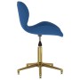 Sillas de comedor giratorias 2 uds terciopelo azul de vidaXL, Sillas de comedor - Ref: Foro24-335055, Precio: 114,99 €, Descu...