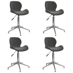 Swivel dining chairs 4 units dark gray velvet by vidaXL, dining chairs - Ref: Foro24-3088349, Price: 201,99 €, Discount: %