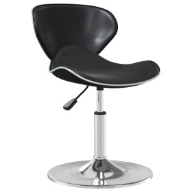 Silla de comedor cuero sintético negra de vidaXL, Sillas de comedor - Ref: Foro24-3088596, Precio: 78,50 €, Descuento: %