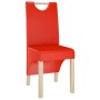 Sillas de comedor 4 unidades cuero sintético rojo de vidaXL, Sillas de comedor - Ref: Foro24-3080195, Precio: 254,56 €, Descu...