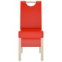 Dining chairs 4 units red synthetic leather by vidaXL, dining chairs - Ref: Foro24-3080195, Price: 254,56 €, Discount: %