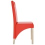 Sillas de comedor 4 unidades cuero sintético rojo de vidaXL, Sillas de comedor - Ref: Foro24-3080195, Precio: 254,56 €, Descu...