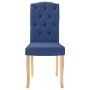 Dining chairs 6 units blue fabric by vidaXL, dining chairs - Ref: Foro24-3080164, Price: 349,48 €, Discount: %