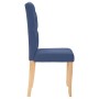 Dining chairs 6 units blue fabric by vidaXL, dining chairs - Ref: Foro24-3080164, Price: 349,48 €, Discount: %