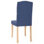 Dining chairs 6 units blue fabric by vidaXL, dining chairs - Ref: Foro24-3080164, Price: 349,48 €, Discount: %