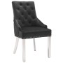 Dining chairs 4 units black velvet by vidaXL, dining chairs - Ref: Foro24-3080229, Price: 666,99 €, Discount: %