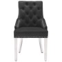 Dining chairs 4 units black velvet by vidaXL, dining chairs - Ref: Foro24-3080229, Price: 666,99 €, Discount: %