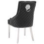 Silla de comedor de terciopelo negro de vidaXL, Sillas de comedor - Ref: Foro24-337021, Precio: 194,99 €, Descuento: %