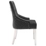 Silla de comedor de terciopelo negro de vidaXL, Sillas de comedor - Ref: Foro24-337021, Precio: 194,99 €, Descuento: %