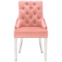 Pink velvet dining chairs 2 units by vidaXL, dining chairs - Ref: Foro24-337018, Price: 264,19 €, Discount: %