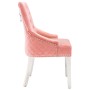 Pink velvet dining chairs 2 units by vidaXL, dining chairs - Ref: Foro24-337018, Price: 264,19 €, Discount: %