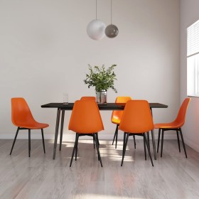 Sillas de comedor 6 unidades PP naranja de vidaXL, Sillas de comedor - Ref: Foro24-3082350, Precio: 253,17 €, Descuento: %