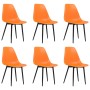 Sillas de comedor 6 unidades PP naranja de vidaXL, Sillas de comedor - Ref: Foro24-3082350, Precio: 228,17 €, Descuento: %