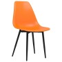 Sillas de comedor 6 unidades PP naranja de vidaXL, Sillas de comedor - Ref: Foro24-3082350, Precio: 228,17 €, Descuento: %