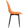 Sillas de comedor 6 unidades PP naranja de vidaXL, Sillas de comedor - Ref: Foro24-3082350, Precio: 228,17 €, Descuento: %