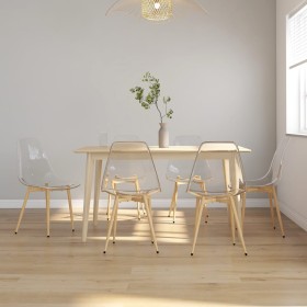 Dining chairs 6 units transparent PET by vidaXL, dining chairs - Ref: Foro24-3082351, Price: 261,72 €, Discount: %