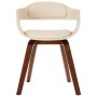 Bentwood and White Faux Leather Dining Chair by vidaXL, dining chairs - Ref: Foro24-327330, Price: 142,20 €, Discount: %