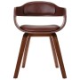 Dining chairs, 2 units, curved wood and synthetic leather by vidaXL, dining chairs - Ref: Foro24-327331, Price: 136,75 €, Dis...