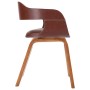 Dining chairs, 2 units, curved wood and synthetic leather by vidaXL, dining chairs - Ref: Foro24-327331, Price: 136,75 €, Dis...