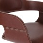 Dining chairs, 2 units, curved wood and synthetic leather by vidaXL, dining chairs - Ref: Foro24-327331, Price: 136,75 €, Dis...