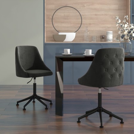 Dining chairs 2 units dark gray velvet by vidaXL, dining chairs - Ref: Foro24-3085256, Price: 160,88 €, Discount: %