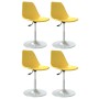 Swivel dining chairs 4 units PP yellow by vidaXL, dining chairs - Ref: Foro24-338272, Price: 153,82 €, Discount: %